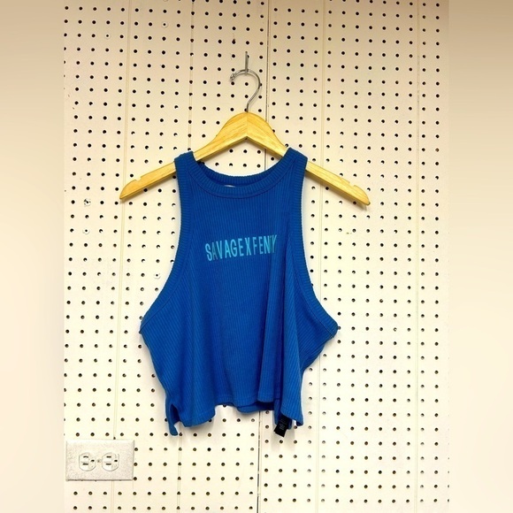 Savage X Fenty Heavy Rib Cropped Logo Tank - Picture 2 of 5
